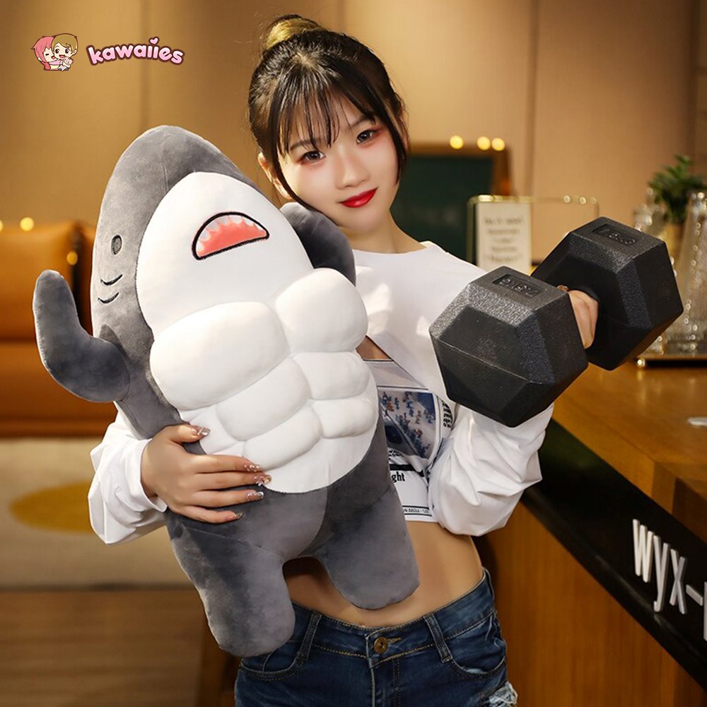 Adorable New Muscle Shark Plush Toys!
