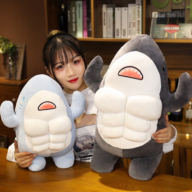 Adorable New Muscle Shark Plush Toys!