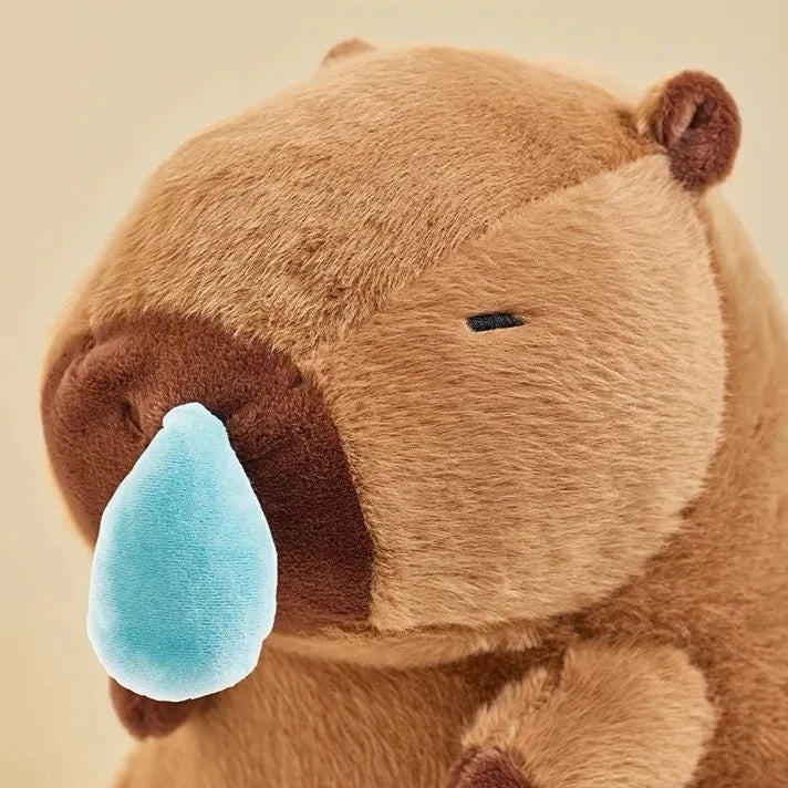 Adorable Capybara Plushie with a Whimsical Runny Nose
