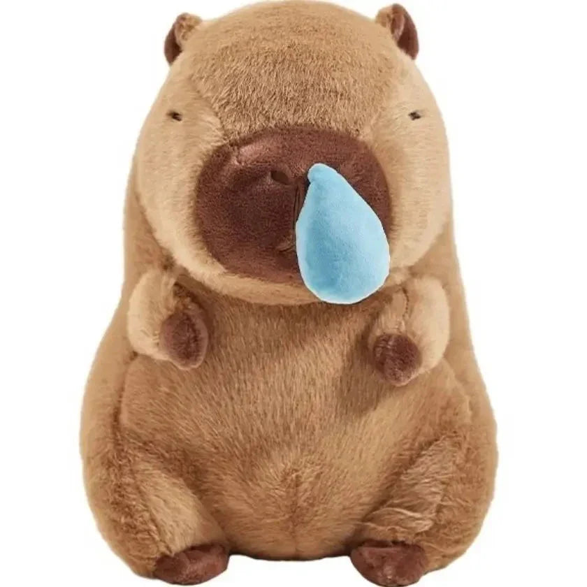 Adorable Capybara Plushie with a Whimsical Runny Nose