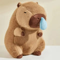 Adorable Capybara Plushie with a Playful Runny Nose