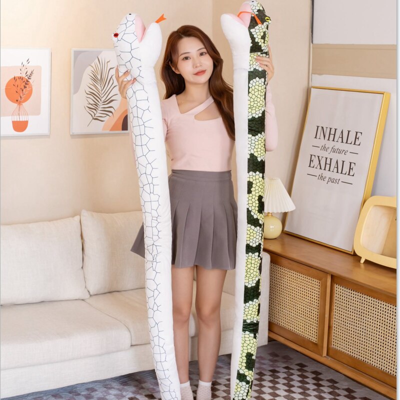 Cuddle Up with Diablo & Ivy: 63" Giant Snake Plushies