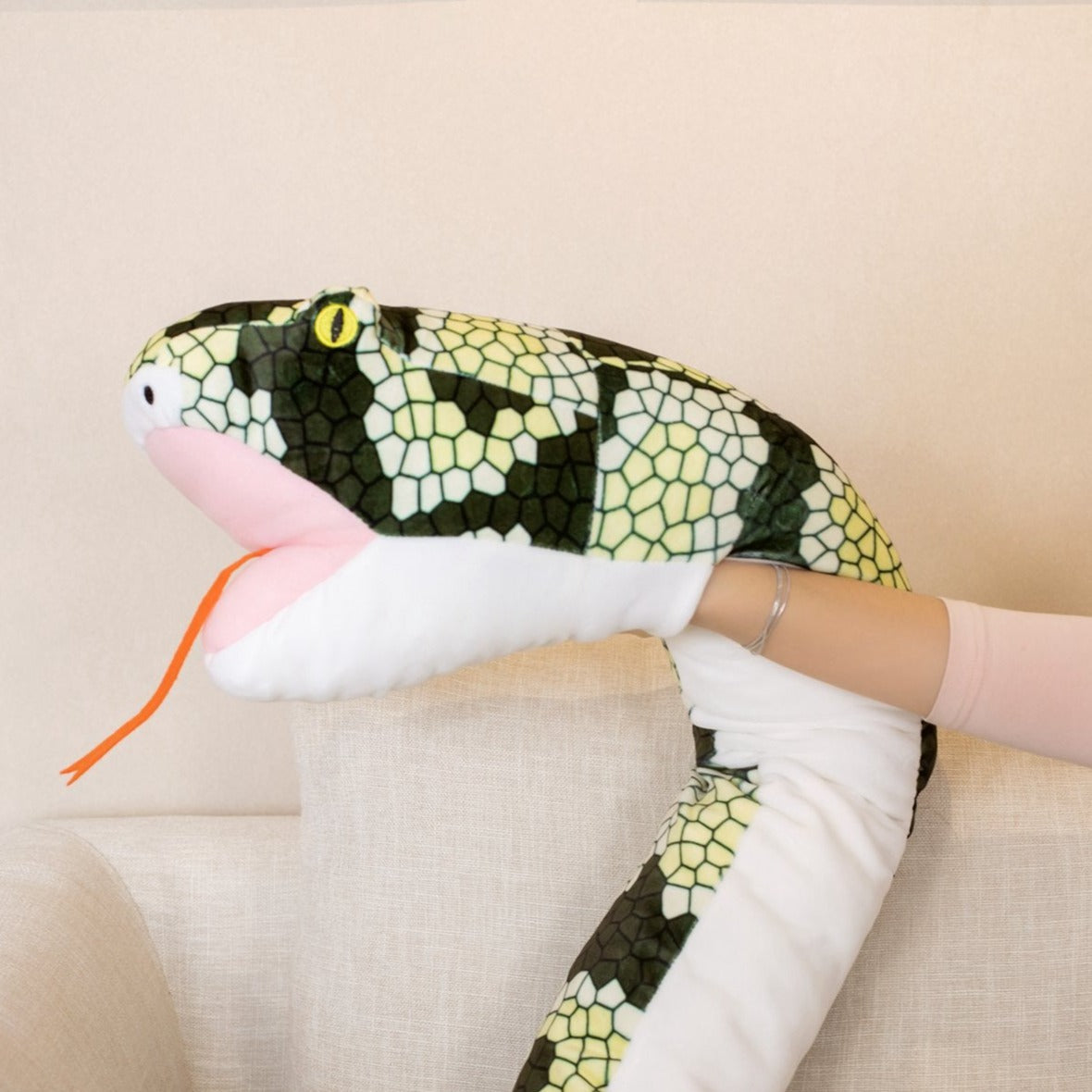 Cuddle Up with Diablo & Ivy: 63" Giant Snake Plushies