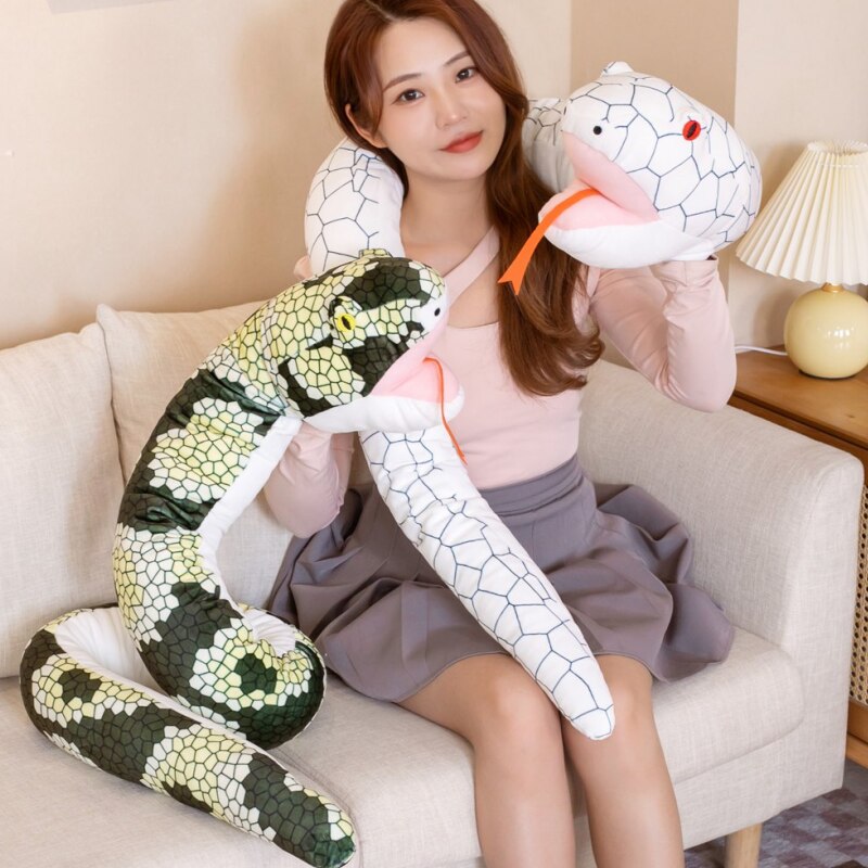 Cuddle Up with Diablo & Ivy: 63" Giant Snake Plushies