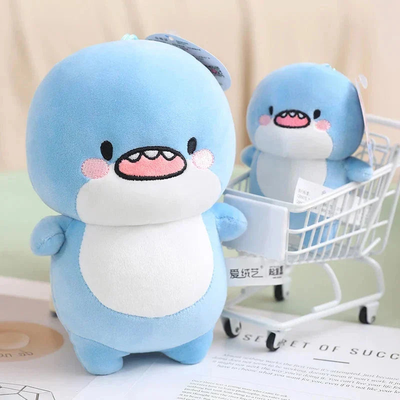 Adorable Fatty Blue Shark Plush Toy - The Ultimate Cuddle Buddy!