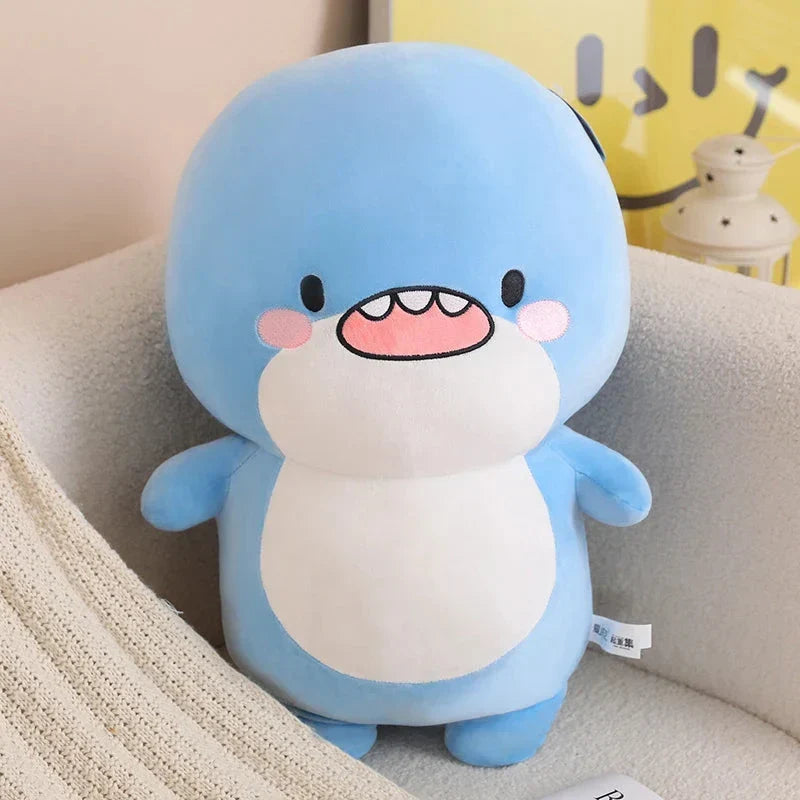 Adorable Fatty Blue Shark Plush Toy - The Ultimate Cuddle Buddy!