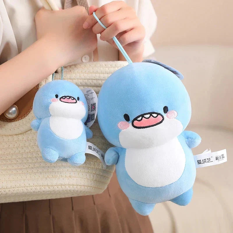 Adorable Fatty Blue Shark Plush Toy - The Ultimate Cuddle Buddy!
