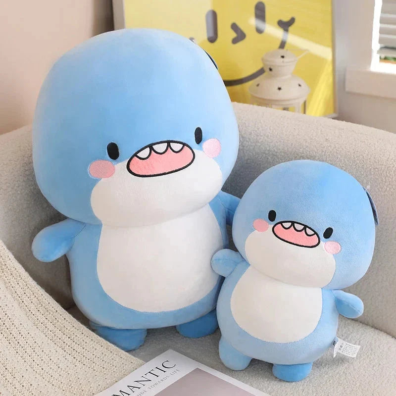 Adorable Fatty Blue Shark Plush Toy - The Ultimate Cuddle Buddy!