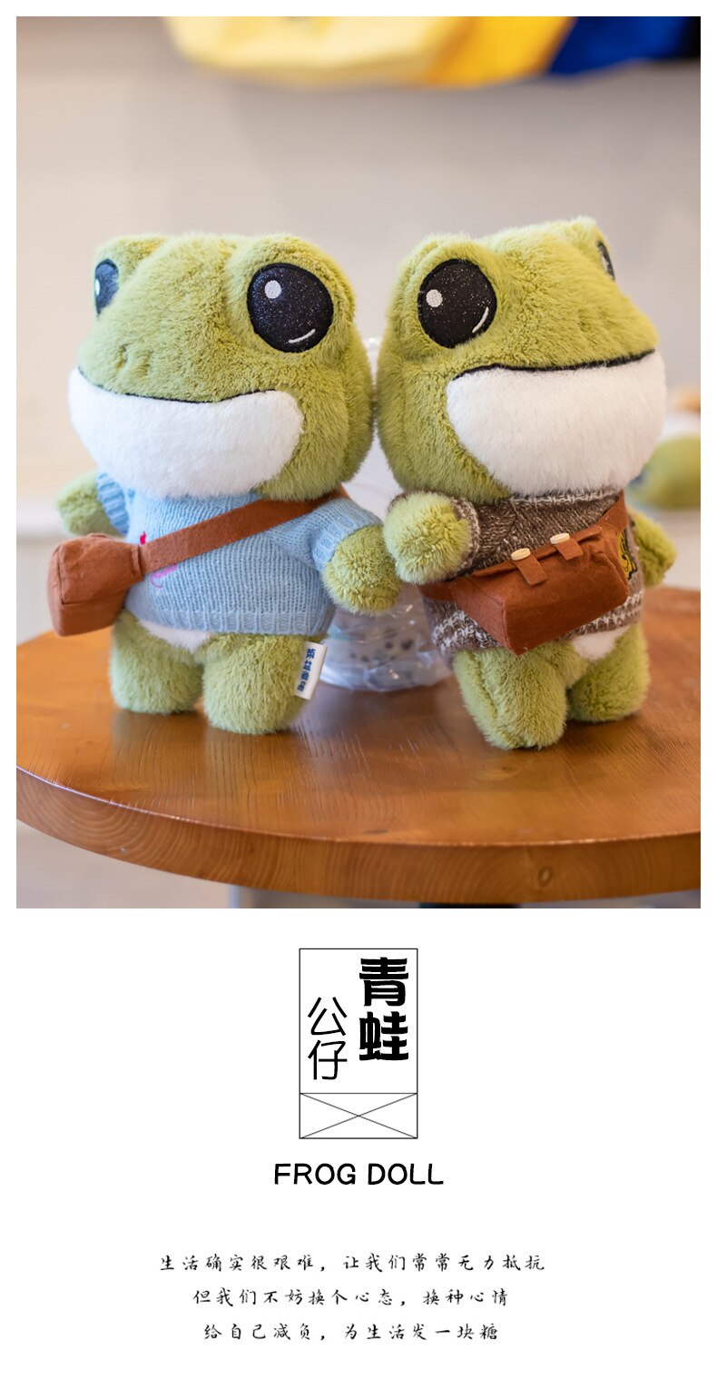 Finley the Adorable Mini Frog Plushie Set