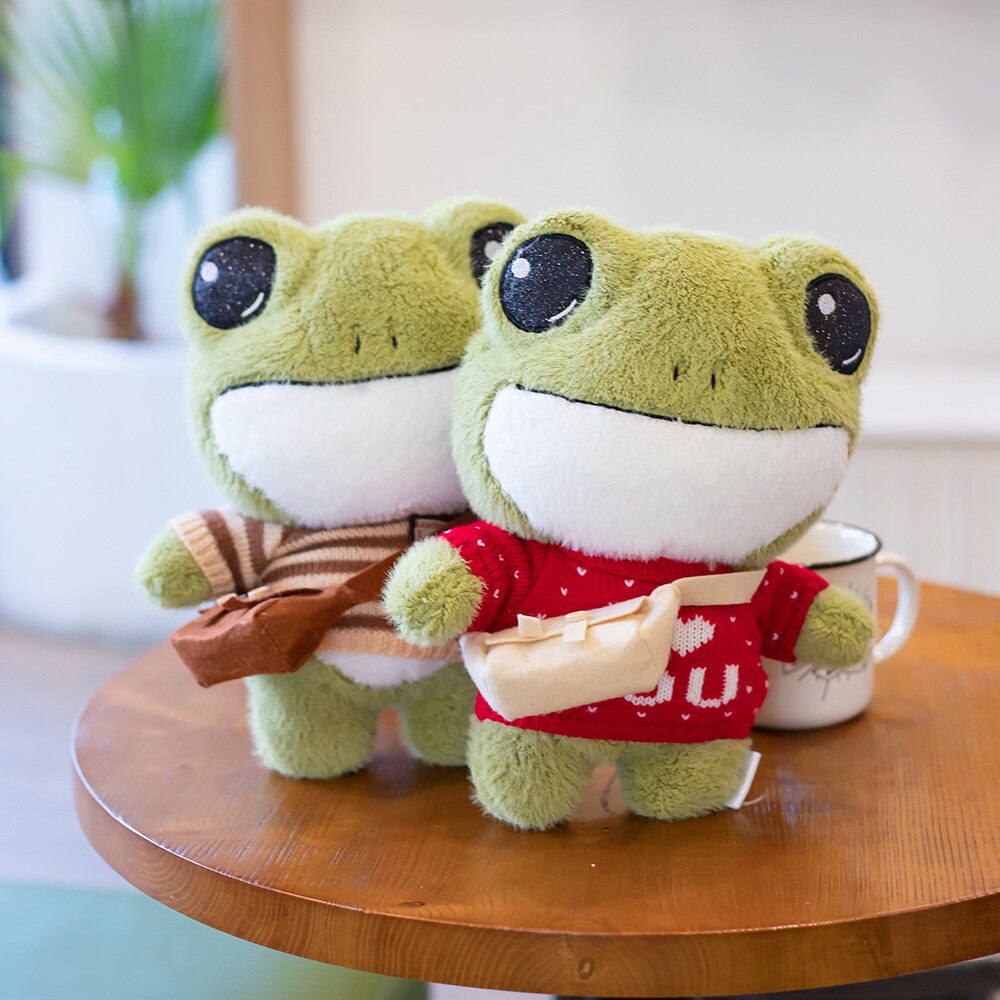 Adorable Finley Mini Frog Plushie Set