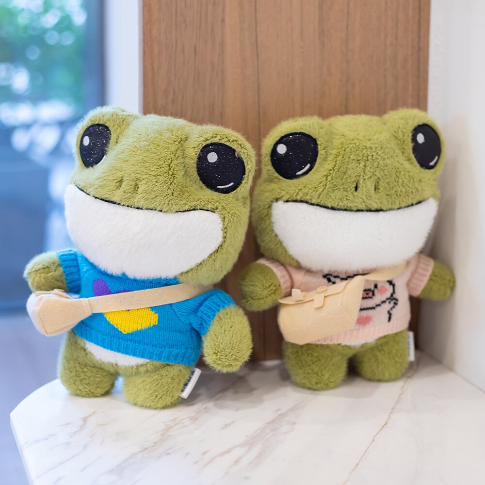 Adorable Finley Mini Frog Plushie Set
