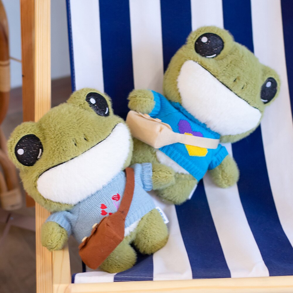 Adorable Finley Mini Frog Plushie Set