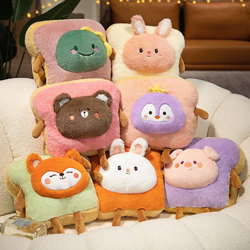 Cozy Fluffy Animal Toastie Plush Hand Warmer Collection