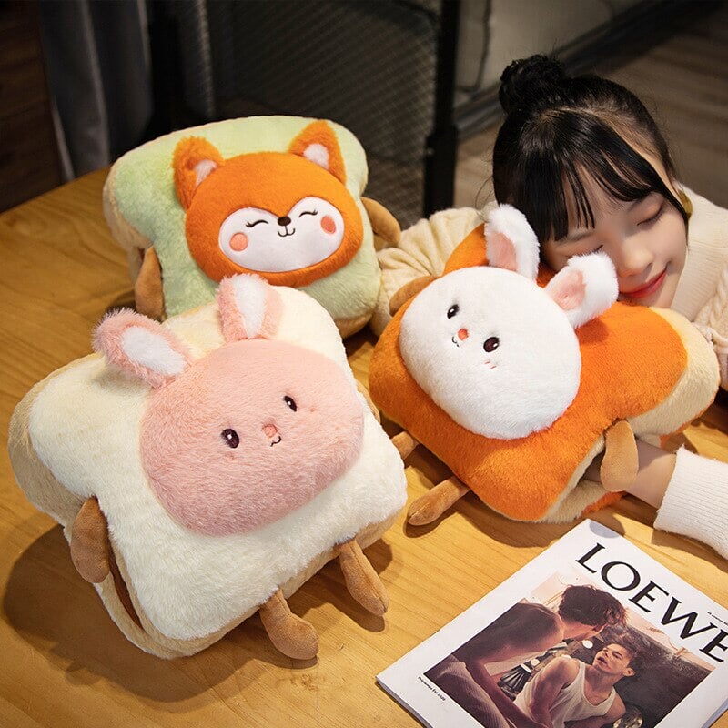 Cozy Fluffy Animal Toastie Plush Hand Warmer Collection