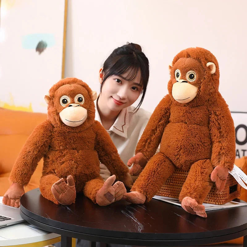 Adorable Fluffy Baby Orangutan Plush Toy