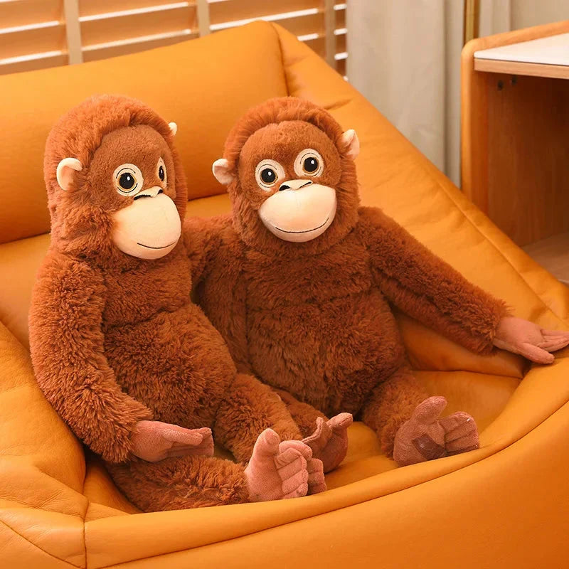 Adorable Fluffy Baby Orangutan Plush Toy