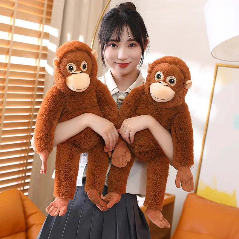 Adorable Fluffy Baby Orangutan Plush Toy
