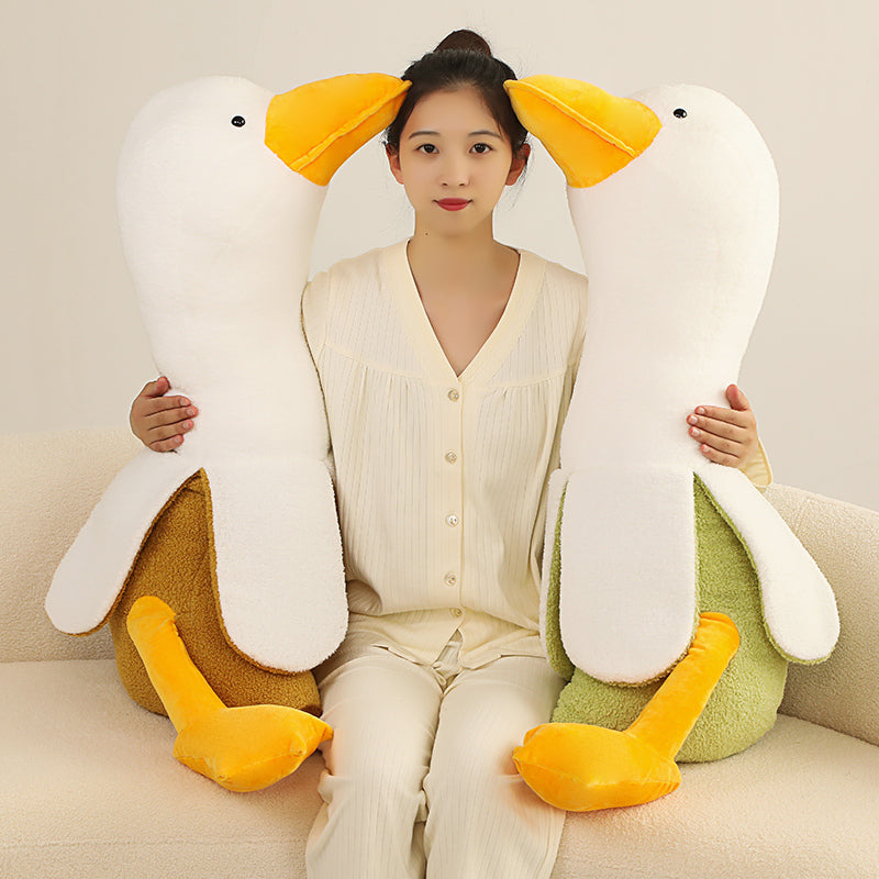 Cuddly Fluffy Banana Duck Plush Toy