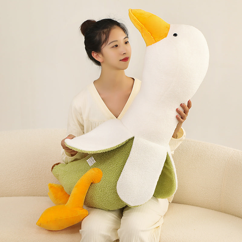 Cuddly Fluffy Banana Duck Plush Toy