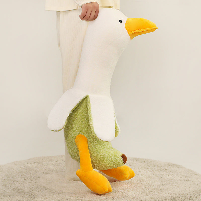 Cuddly Fluffy Banana Duck Plush Toy