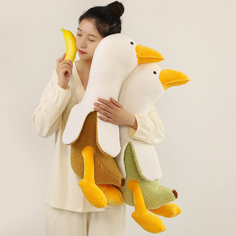 Cuddly Fluffy Banana Duck Plush Toy