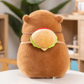 Adorable Fluffy Capybara Burger Bag Plush Toys
