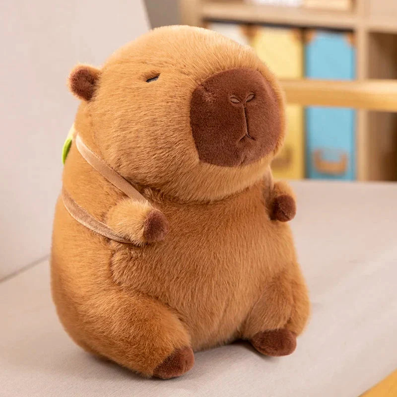 Adorable Fluffy Capybara Burger Bag Plush Toys