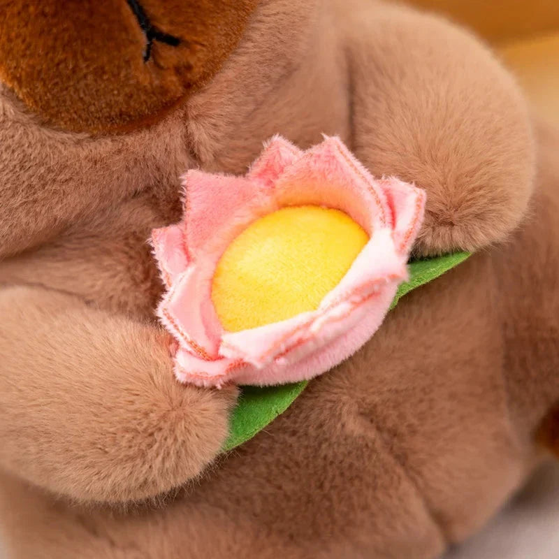 Adorable Fluffy Capybara and Monkey Plushie Friends