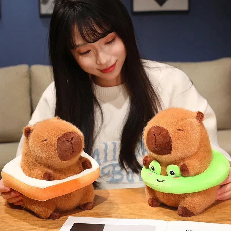 Adorable Floating Fluffy Capybara Plush Toy