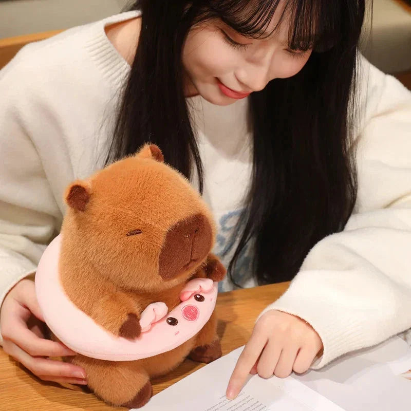Adorable Floating Fluffy Capybara Plush Toy