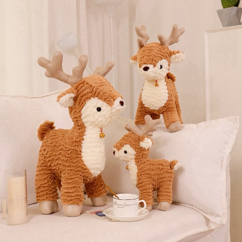 Adorable Fluffy Reindeer Plushie for a Cozy Christmas Tree!