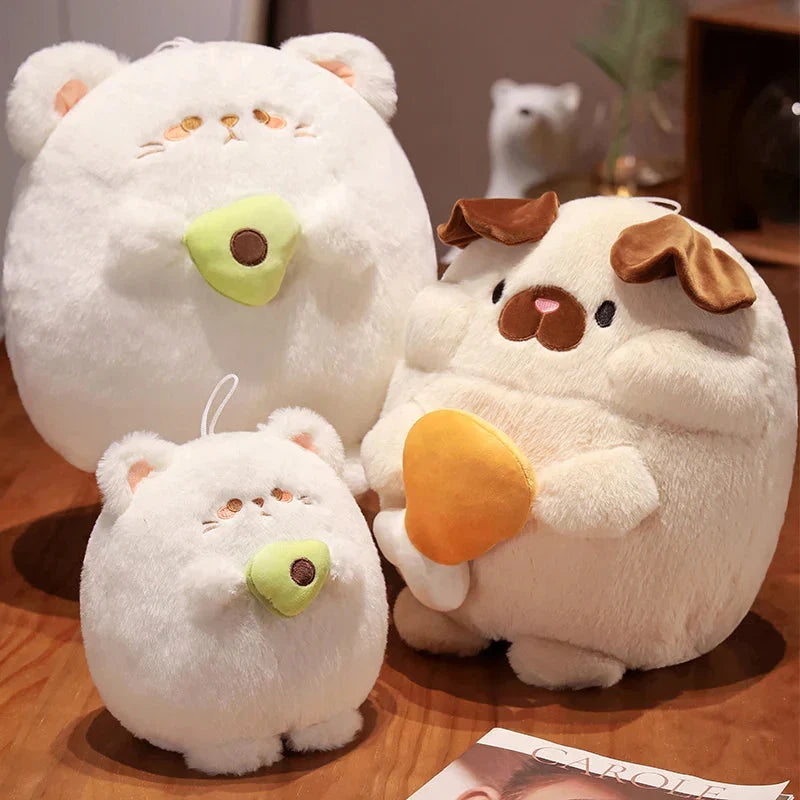 Adorable Fluffy Chubby Plush Toys for Dogs and Cats