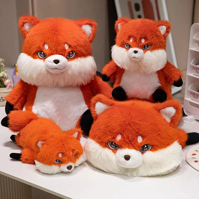 Adorable Fluffy Chubby Fox Stuffed Animal