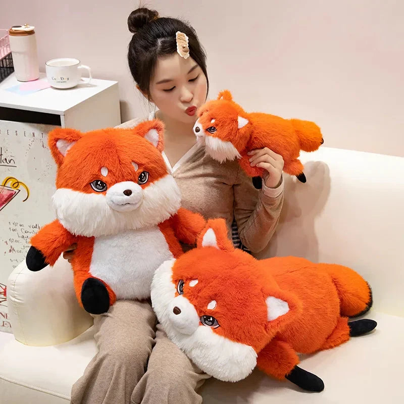 Adorable Fluffy Chubby Fox Stuffed Animal