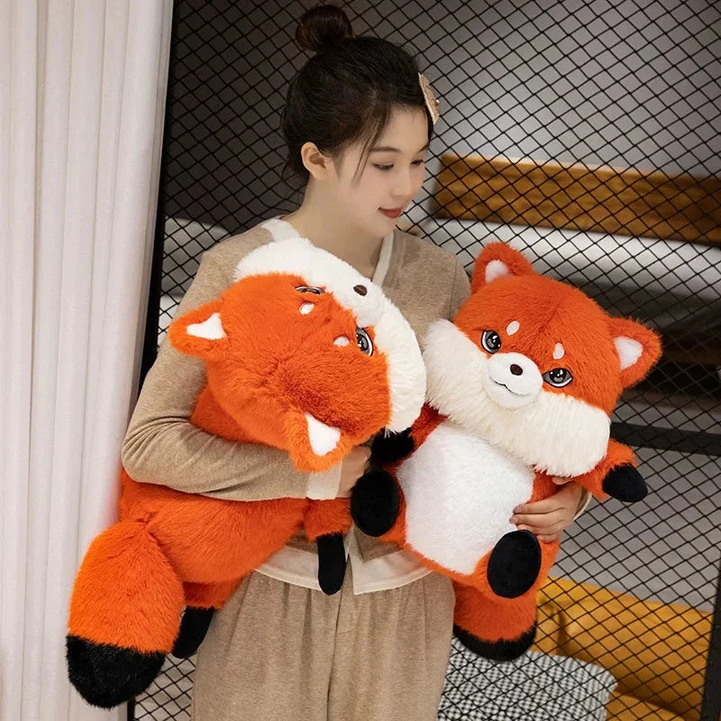 Adorable Fluffy Chubby Fox Stuffed Animal