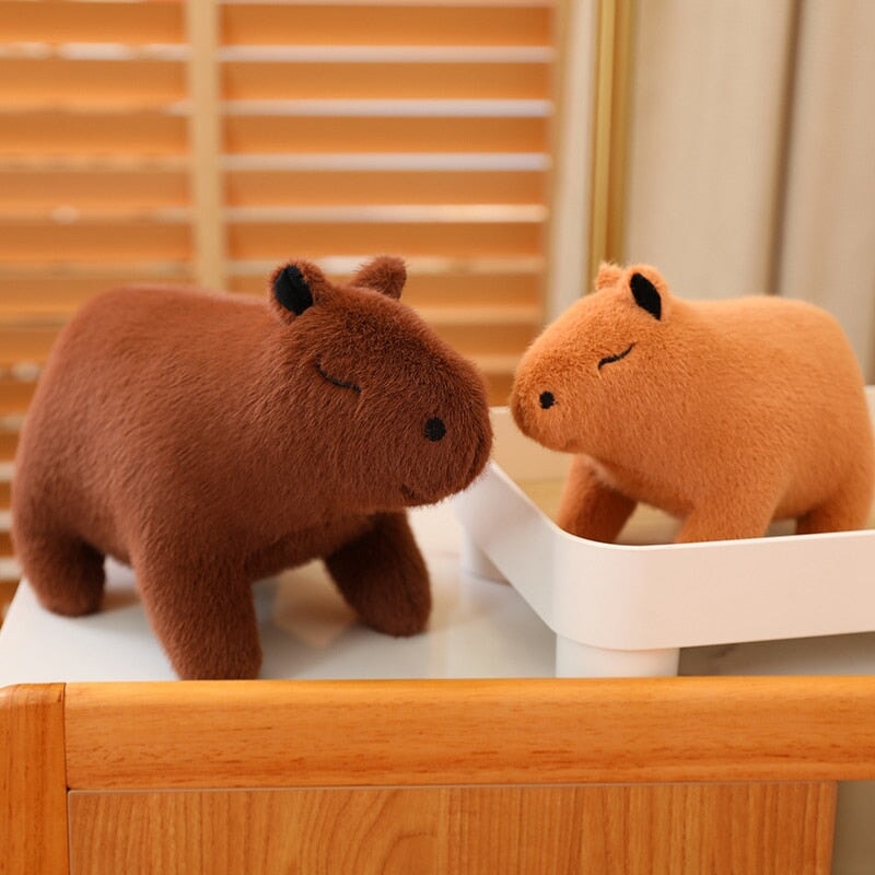 Adorable Fluffy Capybara Stuffed Animal