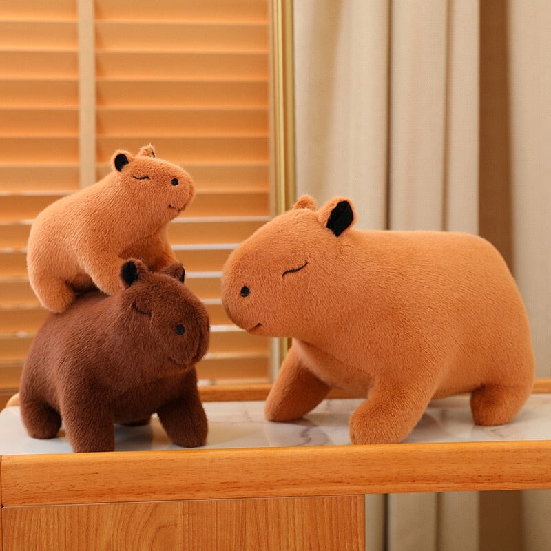 Adorable Fluffy Capybara Stuffed Animal