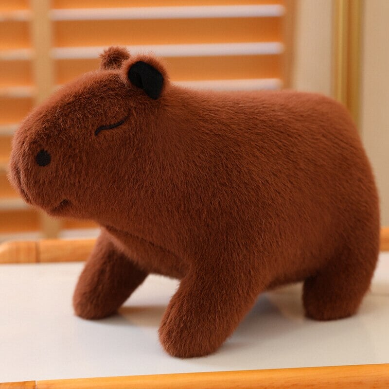 Adorable Fluffy Capybara Stuffed Animal