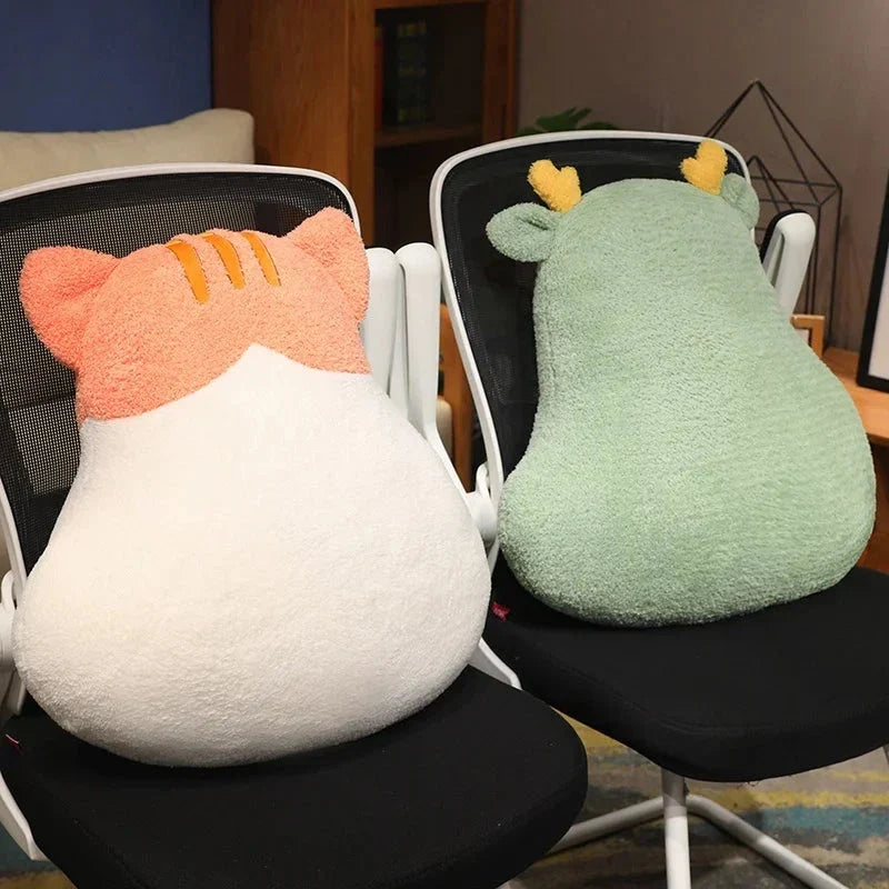 Adorable Fluffy Dinosaur, Cat, Dog, and Panda Plush Pillows – Perfect for Cuddling!