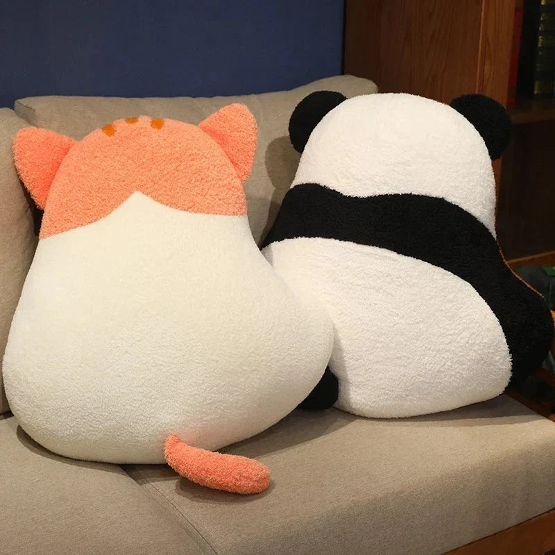 Adorable Fluffy Dinosaur, Cat, Dog, and Panda Plush Pillows – Perfect for Cuddling!