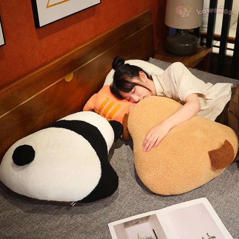 Adorable Fluffy Dinosaur, Cat, Dog, and Panda Plush Pillows – Perfect for Cuddling!