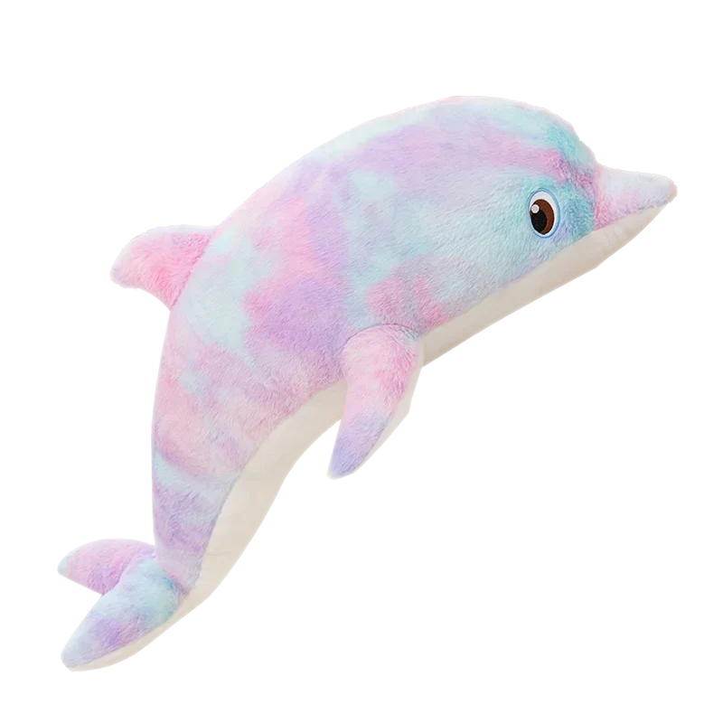 Adorable Fluffy Galaxy Dolphin Stuffed Animals