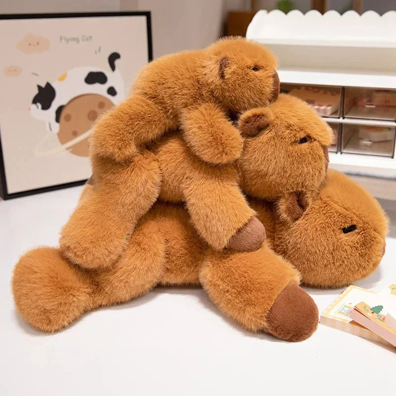 Adorable Fluffy Family of Plush Animal Friends