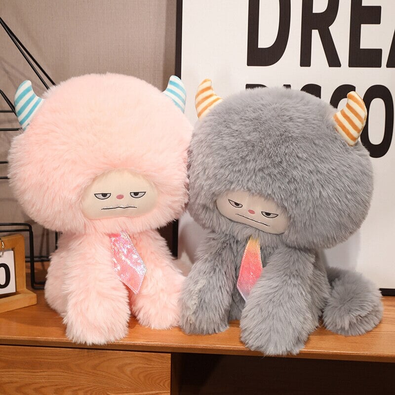 Cuddly Fluffy Monster Plushie Family