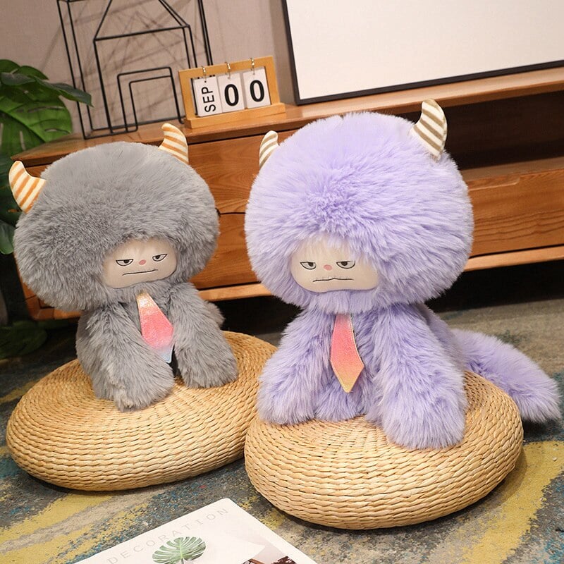 Cuddly Fluffy Monster Plushie Family