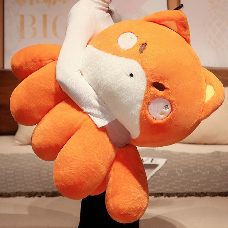 Adorable Fluffy Plushies: Octo-Animal Fox, Cat, Bunny, and Bear Collection