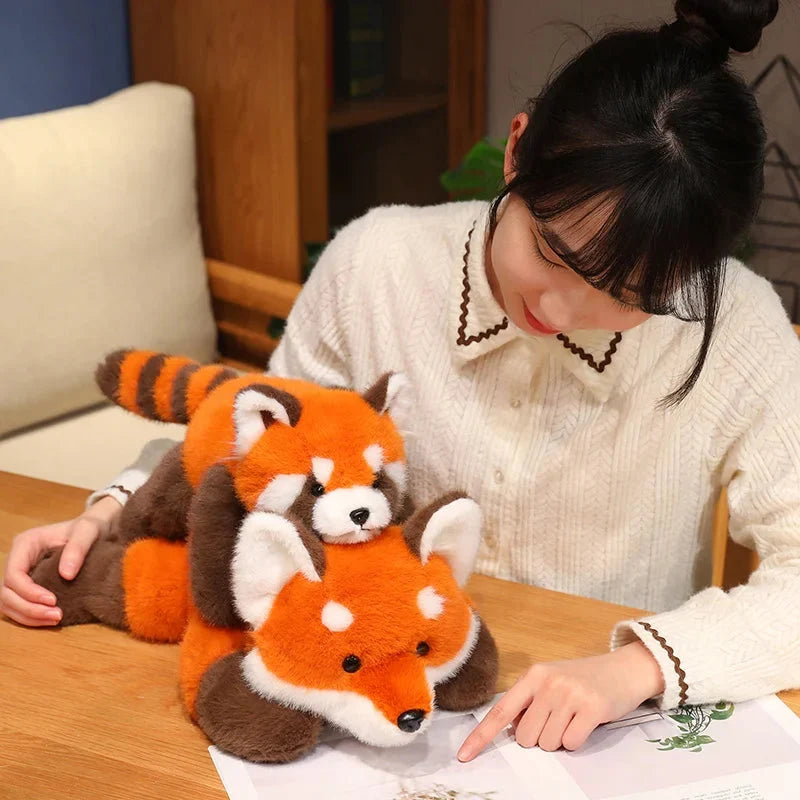 Fluffy Red Panda & Fox Plushies