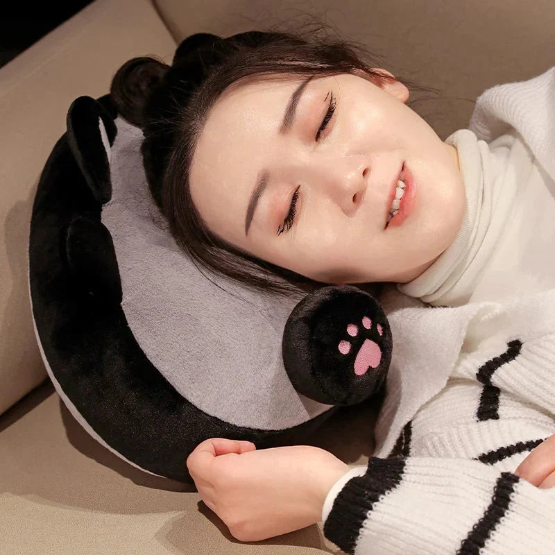 Adorable Fluffy Cat Plushies Shaped Like Toasties