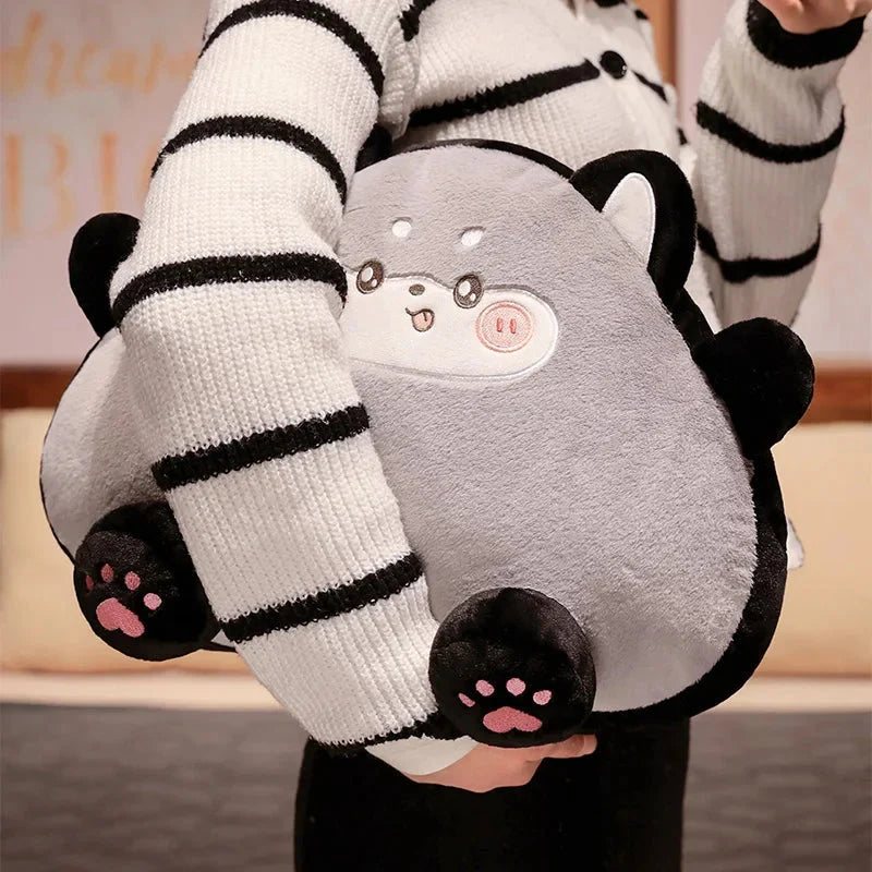 Adorable Fluffy Cat Plushies Shaped Like Toasties