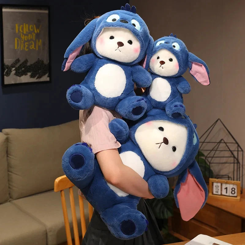 Fluffy White Bear Donkey Outfit Plushie